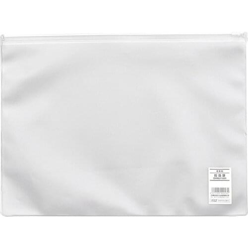 Transparent School Office File Holder Notebook Zipper Self-sealing Storage Bag File Bag Document Holder office school supplies