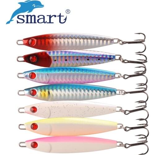 Smart Lead Fish 70mm/30g Fishing Lures Lead Metal Sinking With VMC Hook Fast Isca Artificial Bait Pesca Bass Fishing Tackle