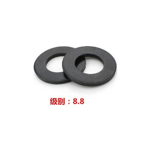 10pcs Carbon Steel Black 8.8 Class Flat Washer for Screw M3/M4/M5/M6/M8/M10/M12