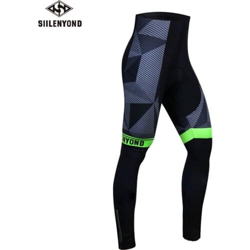 Siilenyond 2019 Autumn Cycling Pants With Coolmax 3D Gel Padded Mountain Bike Cycling Tights Racing Bicycle Downhill Trousers