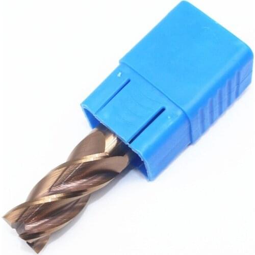 1pc HRC55 D18X40LXD18X100L spiral milling cutter 18mm tungsten steel alloy coating 4Flutes CNC cutter lengthening