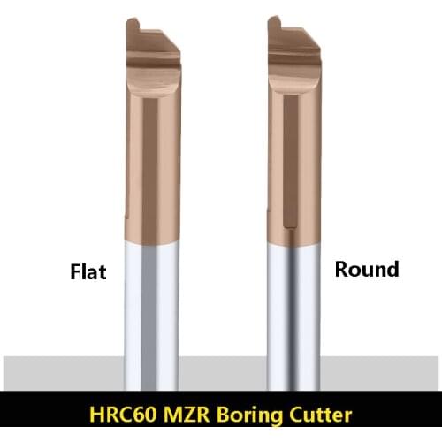 BEYOND MZR5R0.5 L22 Tungsten Steel Boring Tool Cutter MZR Micro-Small Path HRC60 Internal Hard Alloy Center Turning Tools