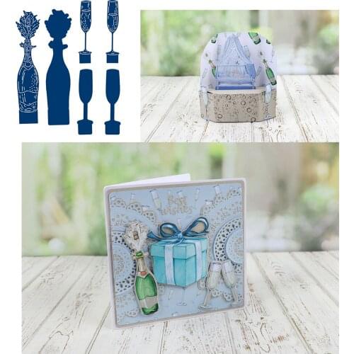 An Honourable Toast Metal Cutting Die Scrapbook Embossed Paper Card Album Craft Template Cut Die Stencils New for 2021 Arrive