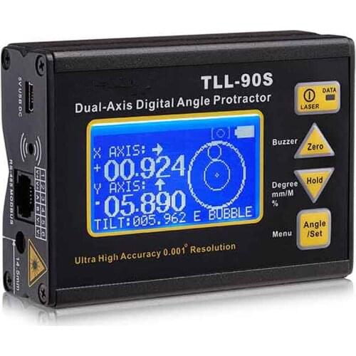 High Precision Laser Level LCD Display Angle Meter Dual-axis Digital Laser Level Inclinometer Laser Level Tools Angle Meter