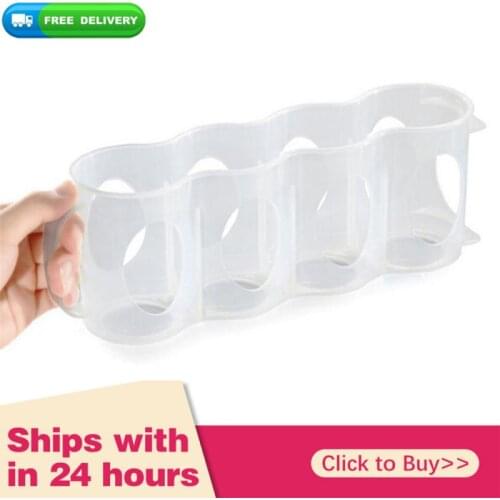 4 Holes Beer Soda Drink Can Fridge Drink Bottle Holder Refrigeration Kitchen Storage Box Kitchen Accessories 1PC Dropshipping