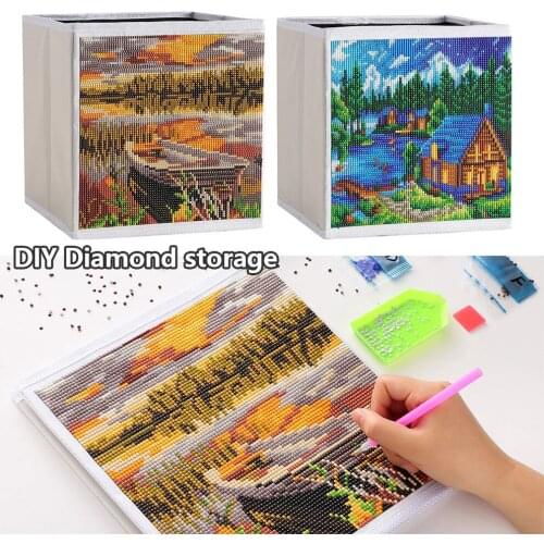1pc New DIY Diamond Painting Storage Box Special Shaped Diamond Mosaic Household for Bedroom Cross Stitch Embroidery Diamond Art
