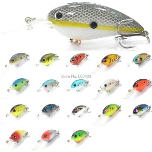 10PCS Fish Fishing Crankbaits Lures Lure Crank Baits Hook Deep Diving 10cm/15.6g Free shipping