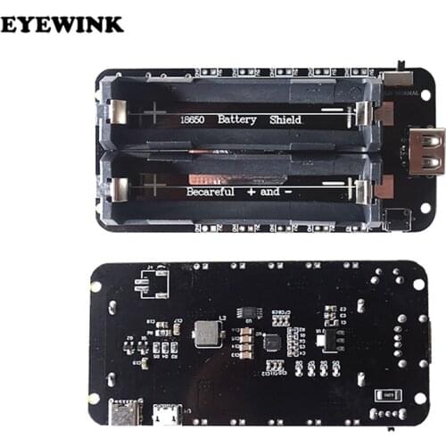 Two Voltage 18650 Lithium Battery Shield V8 Mobile Power Expansion Board Module 5V/3A 3V/1A Micro USB For Arduino ESP32 ESP8266