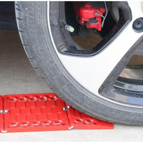2pcs Foldable Snow Mud Ice Sand Board Universal Non-slip Anti-skid Base Plate Car Emergency Self Rescue Recovery Road Tool