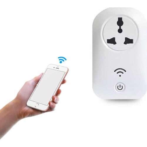 2018 new smart home universal wall socket wifi plug 10A110V/220V app power socket wifi outlet smart socket for iso Android phone