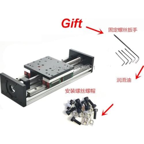 600mm Effective Travel Length 2010 Ballscrew Rail Linear Motion Guide Moving Module Table Slide CNC LGW