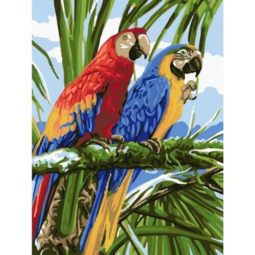 Parrot DIY diamond painting bird animal diamond embroidery wall hanging full diamond Diamond painting Mosaic full diamond