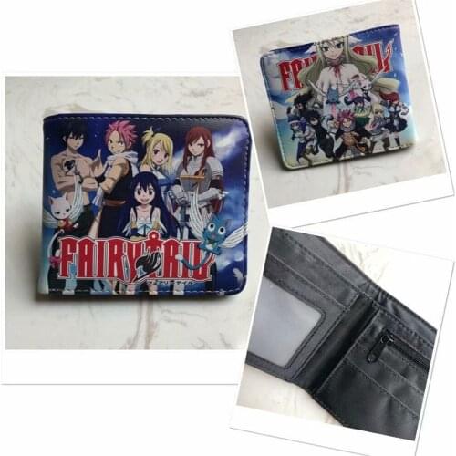 Anime Fairy Tail One Piece Kingdom Hearts Wallet My Neighbor Totoro Mens Short Wallet Coin Purses Student Wallet Gift