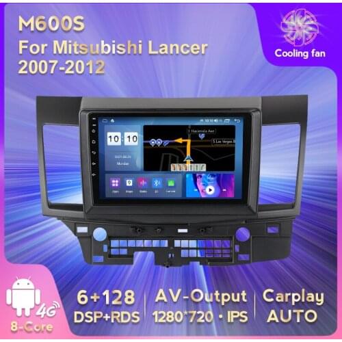 IPS HD 1280*720 Android 11 Car GPS Navigation DVD Multimedia Player for Mitsubishi Lancer 2007 - 2012 Stereo Player Carplay AUTO