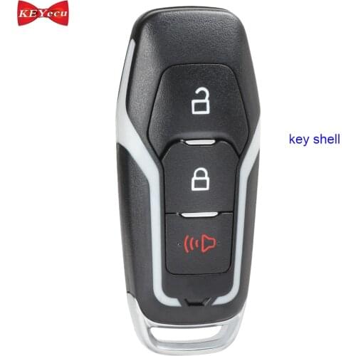 KEYECU for Ford F150 F250 F350 Edge Mustang Fusion Explorer Remote Key Shell Case Fob 2+1 Button M3N-A2C31243300