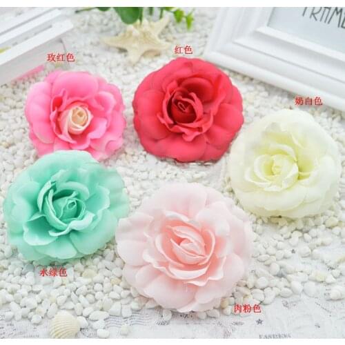 Artificial flowers new hot good simulation tea rose silk flower simulation roses diy miter hat decorated flower care