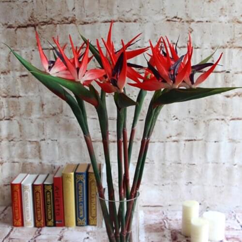 Vivid Artificial Flower Bird Of Paradise Fake Plant Silk Strelitzia Reginae Home Decor искусственный райский вьюрок