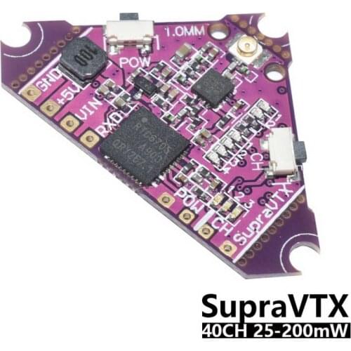 JHEMCU Supra-VTX VTX 5.8G 40CH 25mw 100mw 200mw Transmitter OSD adjustable