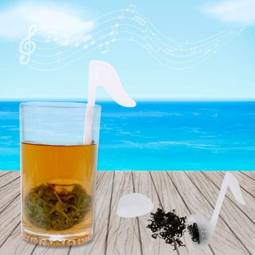 Kitchen Supplies Teaware Tea Accessories Plastic Empty Tea Bags Music Note Shape Tea Infuser Creative Tea Strainer Filter