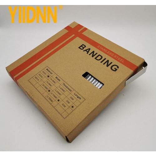 3/4" Width 201 Stainless Steel Banding Strapping Band Strap Tools for Strapping 0.028"Thick Coil, 100 Feet Roll 20mm*0.7mm*30m