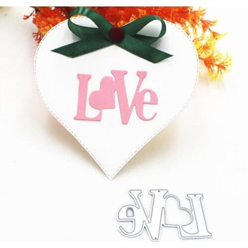 Love Metal Cutting Dies Stencils for DIY Scrapbooking Stamp/photo album Decorative Embossing DIY Paper Cards