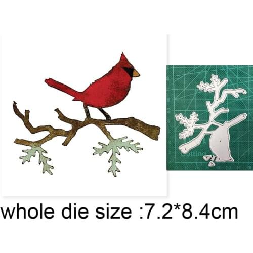 Craft dies metal cutting dies cut die mold Bird on Branch Decoration Scrapbook paper craft knife mould blade punch stencils dies