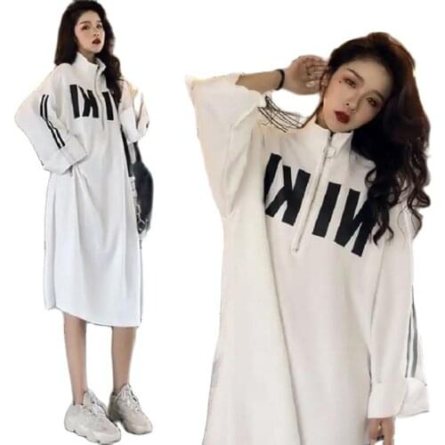 Fashion Plus Size Womens Spring Summer Dresses 2021 New Casual Women Dresses Loose And Thin Over The Knee Long Sweater Dress