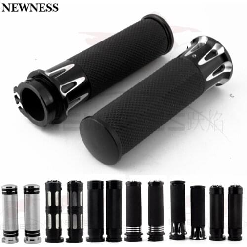 Newness Motorcycle 1" Handlebar Hand Grip Aluminum For Harley Sportster XL 883 1200 Touring Dyna Softail Fatboy Night Train XR