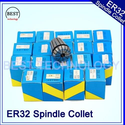 New Arrival! Spindle motor tools collet ER32 collet chuck full set 21pcs from 2 mm to 20 mm for CNC engraving milling machine