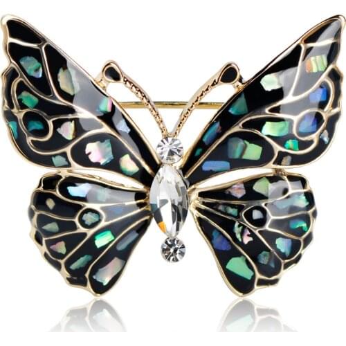 Броши бабочка на одежду Остров жемчуга China At AliExpress