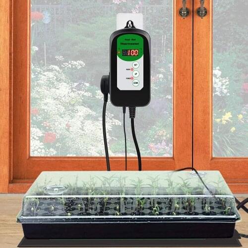 EU/US/UK Temperature And Humidity Control Regulator 220V Instrument Digital Sensor Heating Pad Crawler Controller Garden Plant