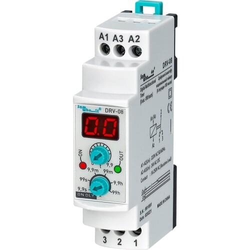Samwha-Dsp DRV-08 Digital Multifunction On Delay Time Relay(0,1sec. - 100 Hours
