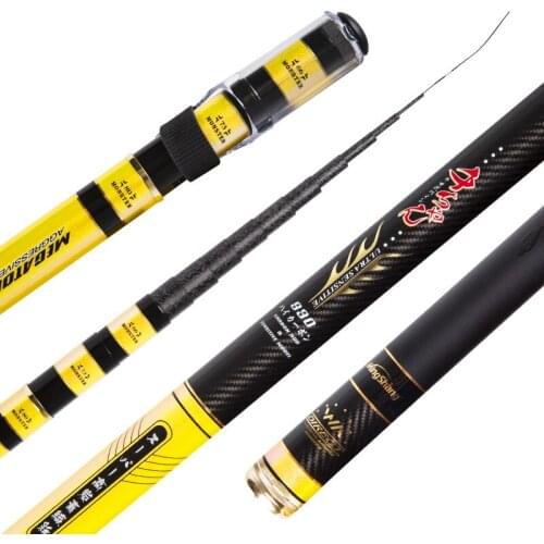 Super Hard Stream Fishing Rod 3 Positioning Power Hand Rod Ultralight Fishing Stick Fishing Pole Pesca Fishing Tackle 3.6-13m