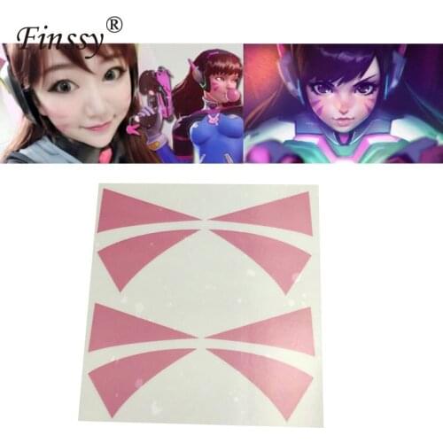 1pcs D.va Tattoo for dva Cosplay Costume for Girls Transfer Tattoos Props Tattoo Sticker Waterproof Women Body Art