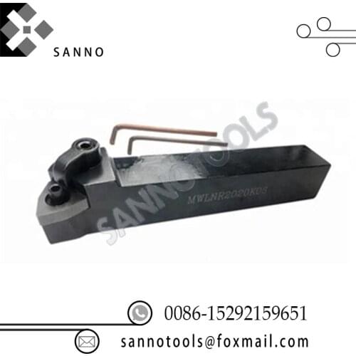 External turning tool lathe tool holder for CNC machine MWLNR2020K08 for external cutting process matched for WNMG080404