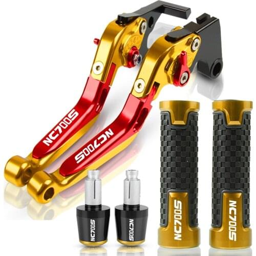 Extendable LOGO FOR HONDA NC700S/X 2012-2013 Motorcycle Folding Brake Clutch Levers Handlebar CNC Aluminum NC700S Adjustable