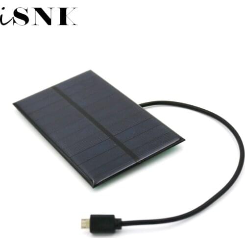 Solar Battery Charger 1.65W 5.5V Solar Panel Output USB Micro Android Micro USB port 5V 300mA Charge Regulators Solar Cell