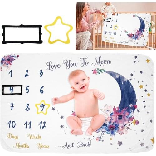1PC Baby Blankets Infant Boys Girls Soft Flannel Floral Blankets 100 x 150 cm Newborn Baby Photography Blanket for Baby Swaddles