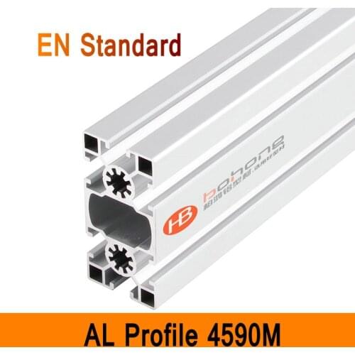 4590M Aluminium Profile EN Standard DIY Brackets Aluminium AL Extrusion CNC 3D DIY Printer Parts T-slot Aluminum Rectangle Pipe