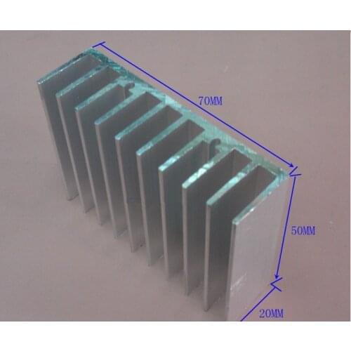 5PCS Width 70*20*30mm Electronic radiator Module radiator dense tooth bipolar transistor Aluminum radiator heatsink cooler