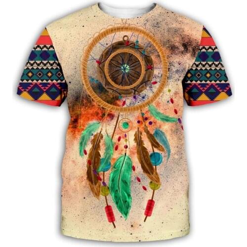 Brand Fashion Men t shirt Bohemia style 3D Printed National Art T Shirts For Men&Women streetwear Casual t-shirt MY-478