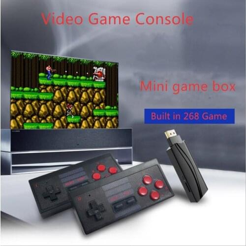 Coolbaby Mini U Disk Game Box Nostalgic Retro Built in 628 Game Video Game Console HDMI Output Wireless Doubles Gamepad