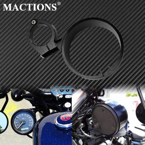 Motorcycle 39mm CNC Side Mount Speedometer Ring Relocator Bracket Clamp For Harley Sportster XL48 1993-2019 Dyna 1993-2005