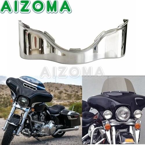 Chrome Motorcycle Batwing Lower Trim Skirt Outer Fairing ABS Plastic For Harley Electra Street Glide 2014-2020 Motorcycle Parts