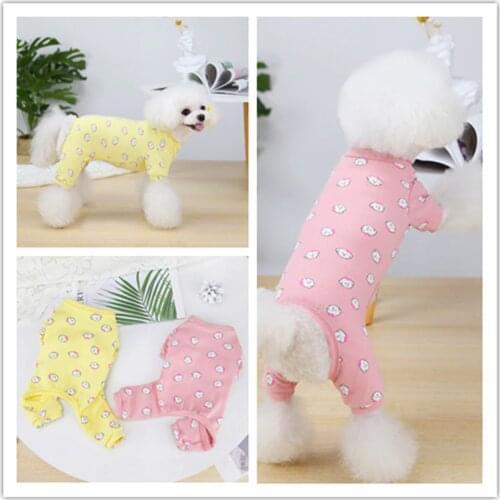 Pet Clothing Autumn and Winter Schnauzer Teddy Small Dog 21 Puppy Four-legged Home Service Puppy Clothes Dog Pajamas