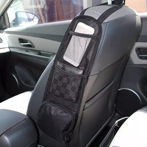 Multi-Pocket Car Seat Organizer Auto Seat Side Storage Hanging Bag Drink Holder Mesh Pocket Car Styling Organizer Phone Holder