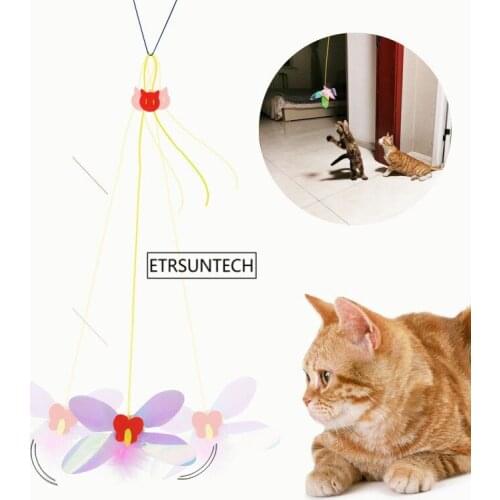 50Pcs Funny Cat Stick Fishing Rod Style Stick Cat-teasing Stick for Hanging Pet Toy Pet Supplies
