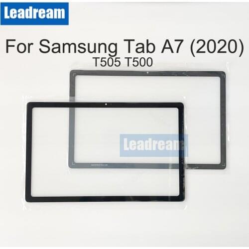 10Pcs Front Outer Touch Screen Glass For Samsung Galaxy Tab A7 2020 T500 T505 T507 Outer Screen Glass Replacement with OCA
