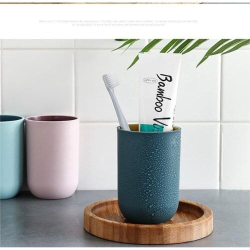 Simple Nordic Travel Portable Toothbrush Cup Bathroom Plastic Toothbrush Holder Storage Organizer Cup Bathroom Sets Bathroom Sup