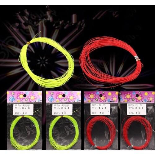Rompin 7M red fishing line for explosion hook tied hook diy 0.5mm 0.7mm hardness braided fishing line anti winding